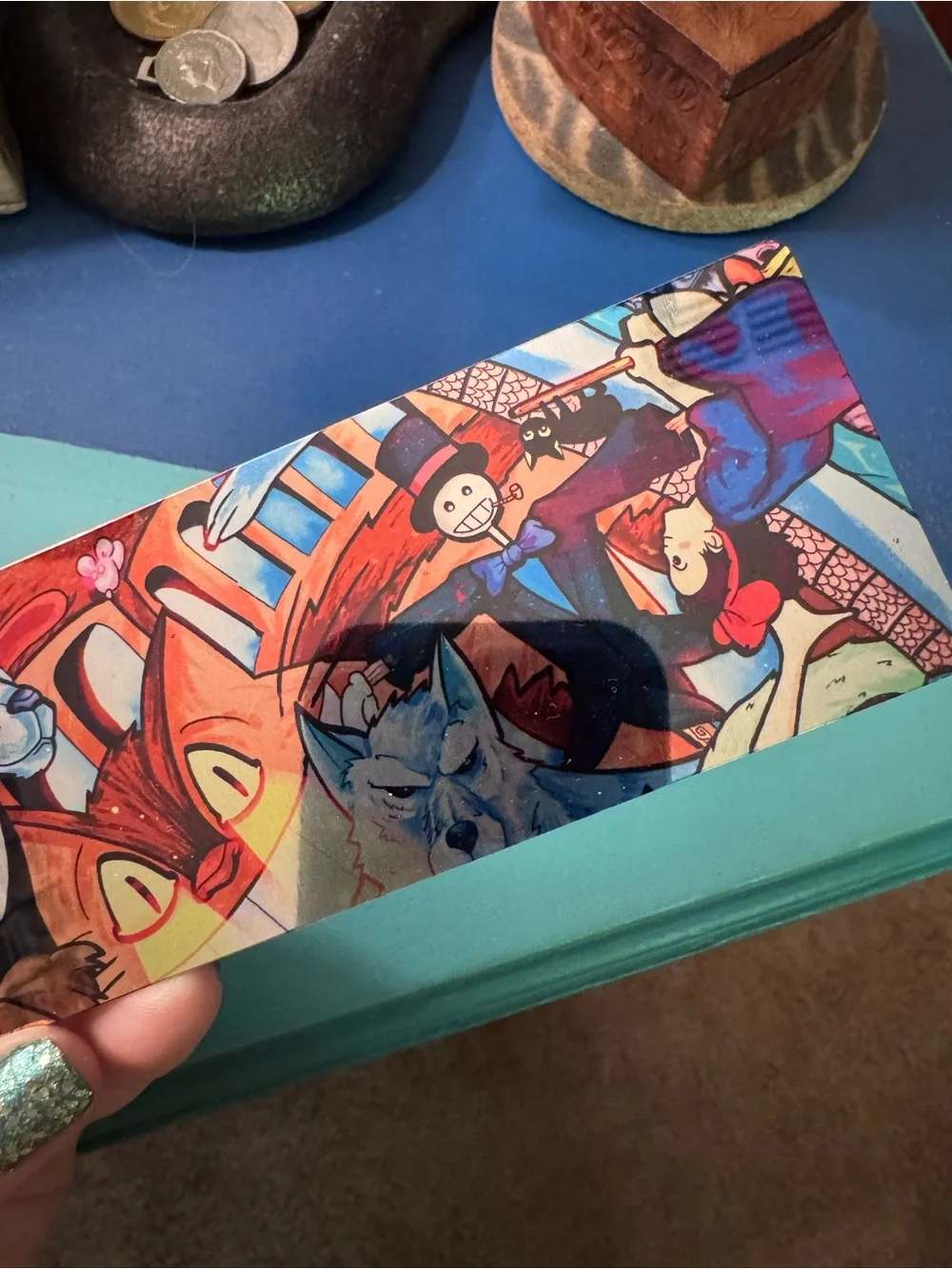Studio Ghibli Collage Metal Bookmark Multicolor New